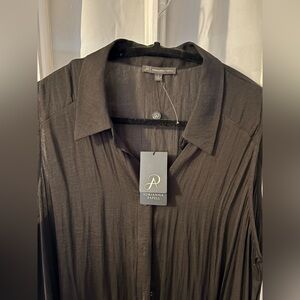 Adrianna Papell Men's Black Shirt Jacket